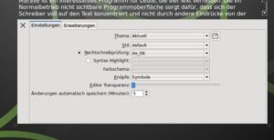 Abbildung 5: Auch Marave verfügt über einige Kontrollelemente, mit denen Sie das Aussehen des Editors an Ihre Bedürfnisse anpassen.