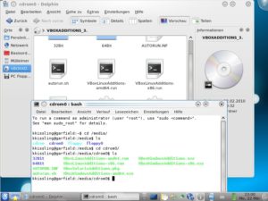Abbildung 5: Tauchen die Gasterweiterungen nicht im Gastsystem auf, wählen Sie in KDE den Weg über das Plasmoid "Kürzlich angeschlossene Geräte" in der Kontrollleiste.