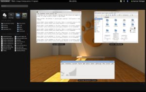 Abbildung 7: Die Gnome-Shell stellt das Kernstück der kommenden Version 3.0 dar.