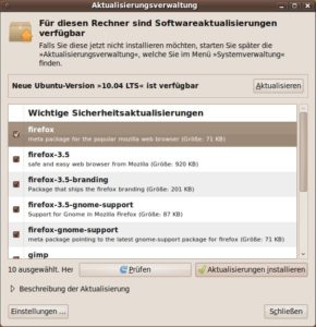 Abbildung 10: Der Update-Manager erkennt neue Ubuntu-Versionen automatisch und bietet das Upgrade an.