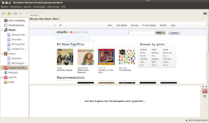 Banshee mit dem Ubuntu One Music Store unter Ubuntu 10.04.