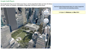 Nur Verfügbar für Windows und Mac OS X: Googles neue Earth-Ansicht.