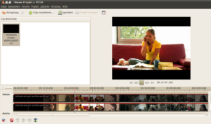 Ubuntu 10.04 bringt in der Standardinstallation den Video-Editor Pitivi mit.