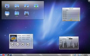 Abbildung 1: Der KDE-Desktop von Arch Linux.