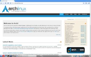 Abbildung 2: Arch Linux bringt sehr aktuelle Software mit, darunter auch den Browser Chromium.