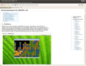 Abbildung 2: Epiphany besticht dank Webkit durch Geschwindigkeit und eine saubere Darstellung von Webseiten. Mittels Plugins lässt sich der Browser nun sehr einfach erweitern.