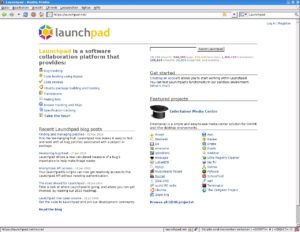 Abbildung 2: Projektseiten, wie der populäre Hoster Launchpad, bieten Ihnen über das reine Sourcecode Management eine Reihe weiterer nützlicher Funktionen, wie Bugtracker oder Wikiseiten.