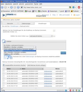 Abbildung 2: Das integrierte Versionierungsmodul <code srcset=