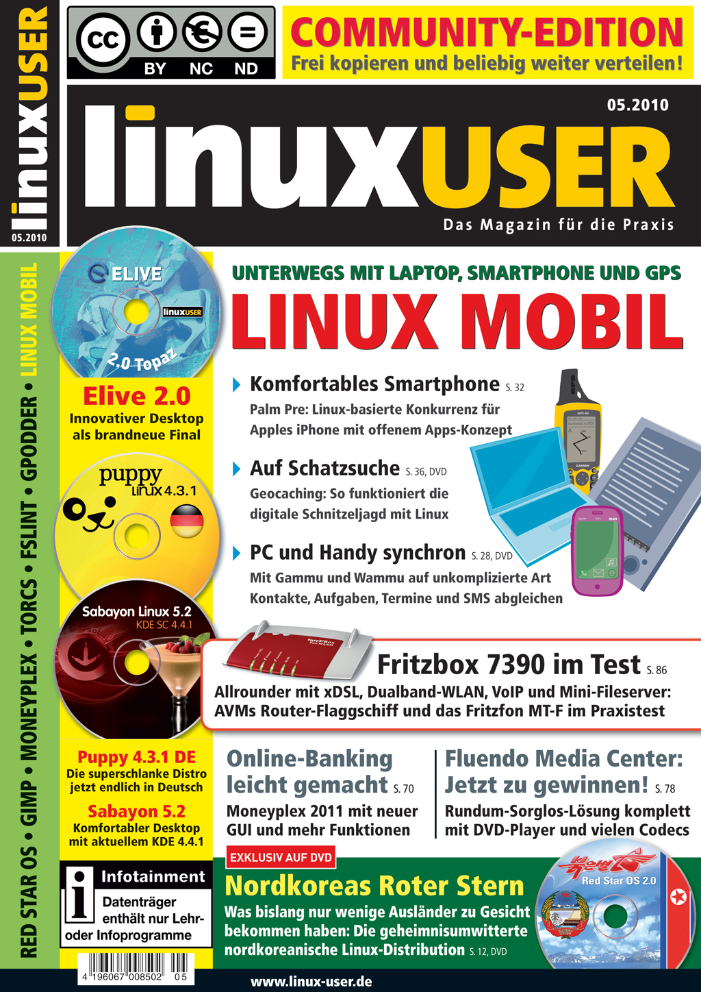 Heftcover LinuxUser Community Edition 05/2010