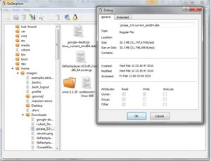 Der in Qt programmierte Dateimanager von Ext2read.