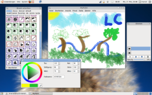 MyPaint überzeugt durch eine einfache Handhabung und umfangreiche Pinselauswahl.
