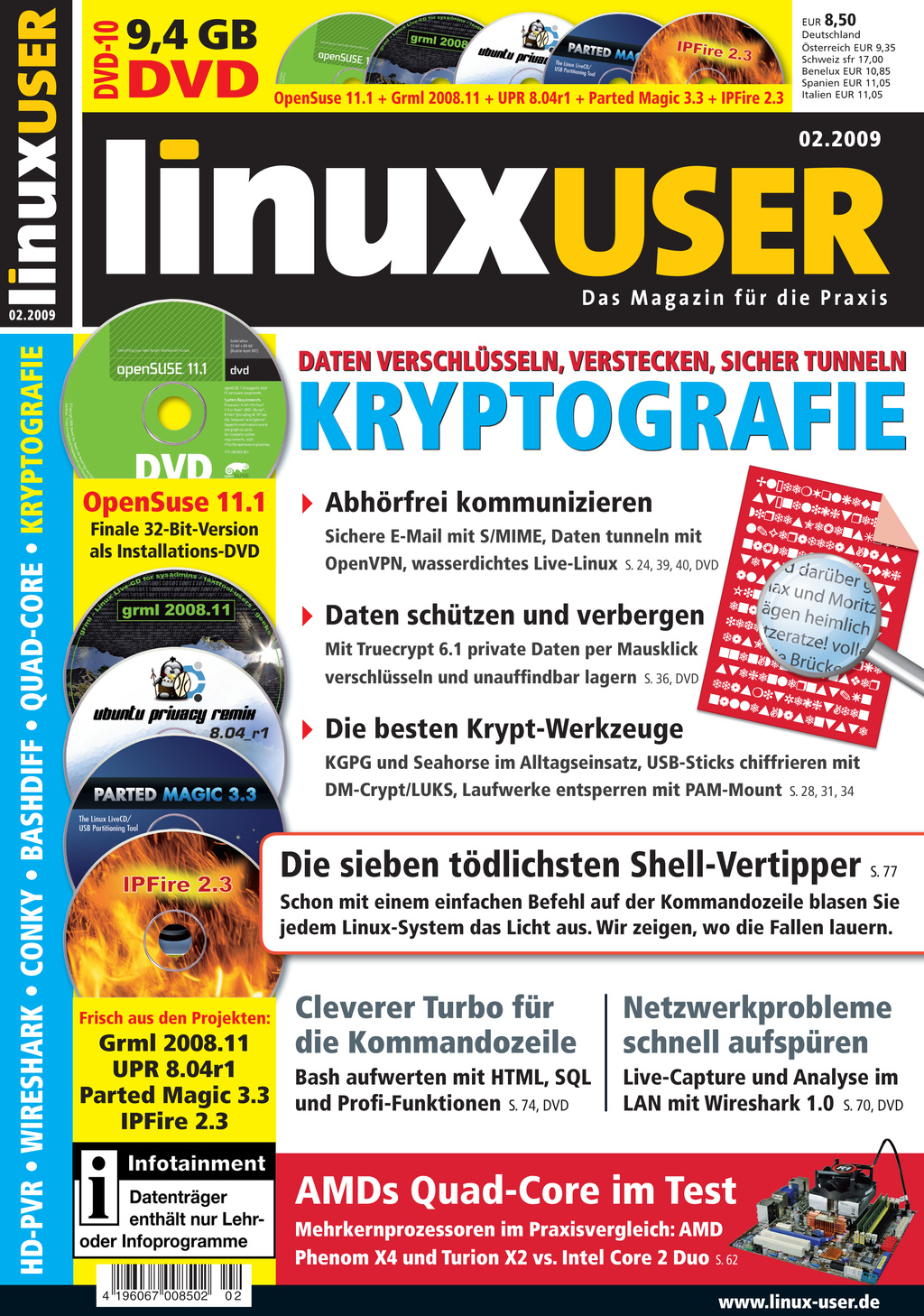 Heftcover LinuxUser 02/2009