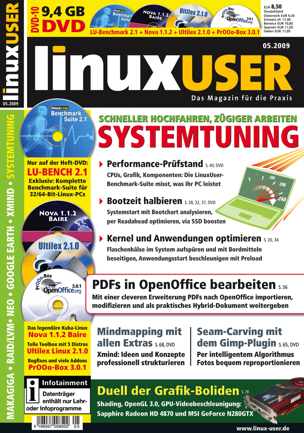 Heftcover LinuxUser 05/2009