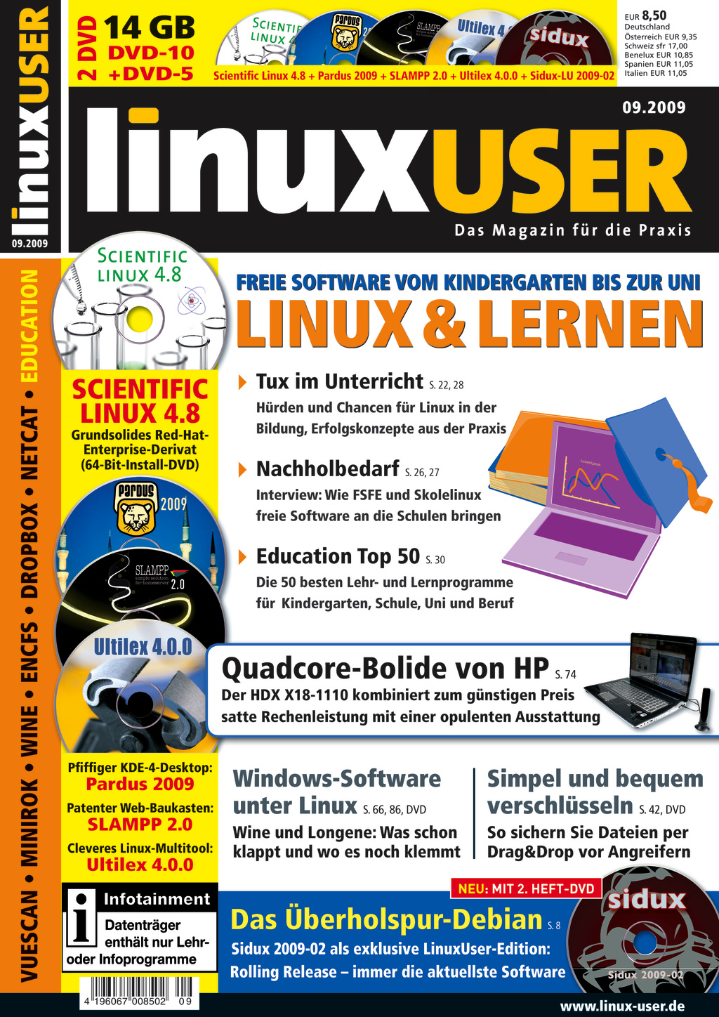 Heftcover LinuxUser 09/2009