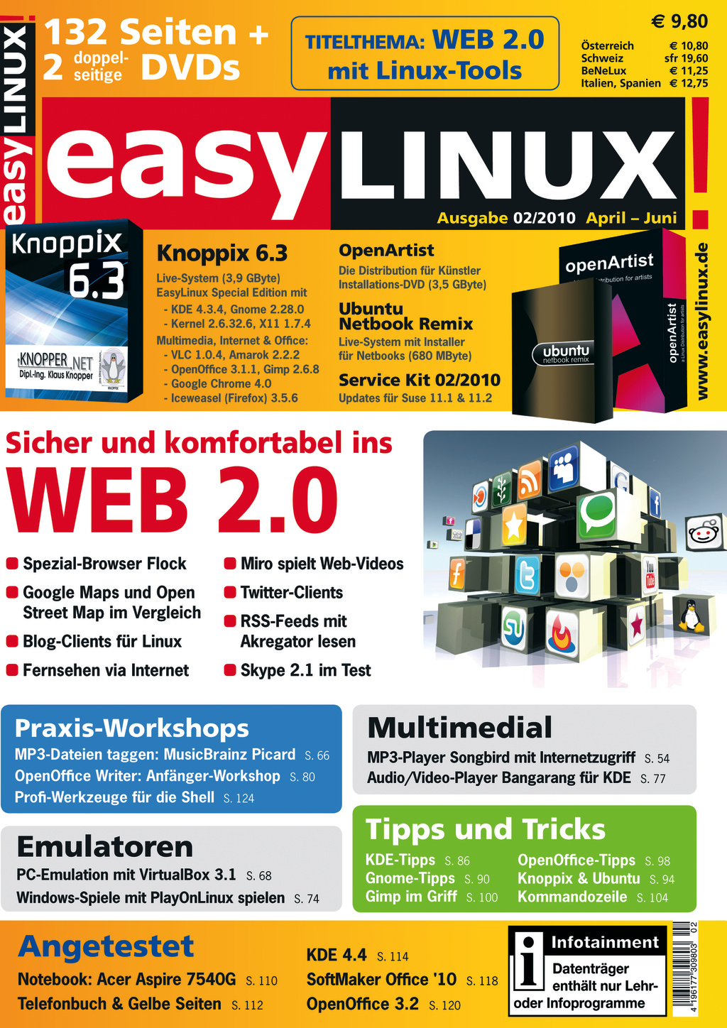 Heftcover EasyLinux 02/2010