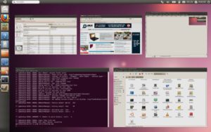 Abbildung 1: Ein Klick auf das Ubuntu-Logo oben links zeigt diese Übersicht an.