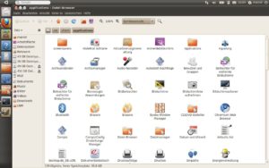 Abbildung 2: Das Konzept des Dateimanagers als Anwendungsbrowser hat Ubuntu von Apples Finder übernommen.