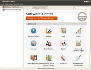 Abbildung 2: Das Software-Center macht die Installation von Programmen zum Kinderspiel.