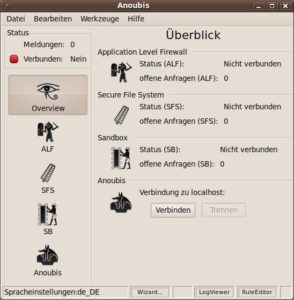 Abbildung 2: Nach dem ersten Start müssen Sie Xanoubis erst einmal mit dem Daemon verbinden.