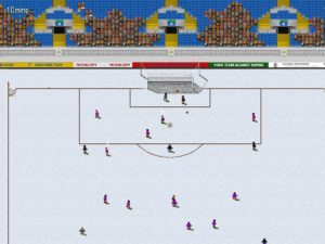 Abbildung 3: Spiele finden auch im Winter oder bei Regen statt. Die herrschenden Wetterbindungen wählt Yoda Soccer zufällig aus.