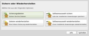 Abbildung 3: Das neue Backup-Tool von Linux Mint 9.