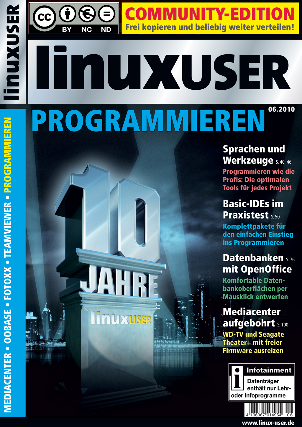 Heftcover LinuxUser Community Edition 06/2010