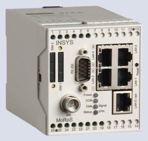 Für den Schaltschrank: Der Moros Router von Insys-Tec.