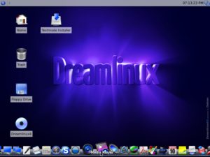 Der XFCE-Desktop von Dreamlinux 4 beta5.