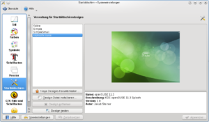 Der KDE-Splash-Screen von OpenSuse 11.3.