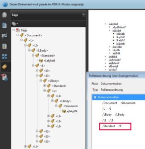 Abbildung 10: So sieht die Festlegung der Rollen in Adobe Acrobat aus.