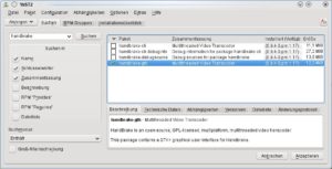 Abbildung 1: Das Paket "handbrake-gtk" installieren Sie von der Heft-DVD, die Variante "handbrake-cli" enthält übrigens eine Kommandozeilenversion von HandBrake.