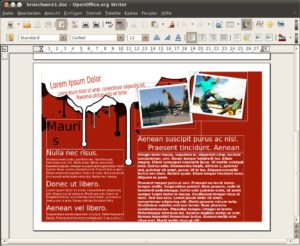 Abbildung 16: … und in OpenOffice Writer.