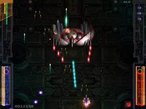 Abbildung 2: Der Endgegner des ersten Levels steckt ziemlich viele Treffer ein.