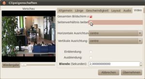Abbildung 2: Im OpenShot Video Editor entfernen Sie für Breitbild-MODs nur einen Haken.