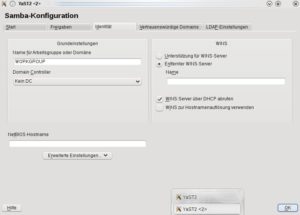 Abbildung 2: Damit Ihr Samba-Server in der Arbeitsgruppenübersicht der Windows-Rechner erscheint, müssen Sie ihn zur richtigen Gruppe hinzufügen.