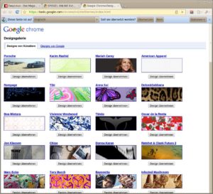 Abbildung 6: Mit Designs verpassen Sie Chrome eine andere Optik.