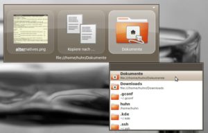 Abbildung 6: Mit dem Anwendungsstarter Gnome Do erledigen Sie auch verschiedene Dateioperationen. Kopieren oder verschieben Sie ein Objekt, bestimmen Sie in einem dritten Feld den Ort.