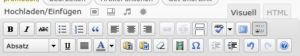 Abbildung 6: … nach einem Klick erscheint noch die zweite Leiste mit weiteren Icons.