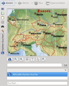 Abbildung 7: Versehen Sie oder Ihre Kamera die Fotos mit Geodaten, ordnet Digikam sie automatisch auf einem Globus an.