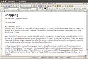 Abbildung 8: Textmaker enthält zwar den Duden, die Rechtschreibprüfung scheitert aber an vielen zusammengesetzten Wörtern.