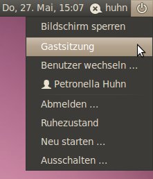 Abbildung 8: Gästen ermöglichen Sie über dieses Applet einen abgesicherten Besucheraccount.