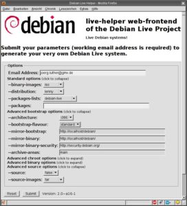 Mit dem Debian Live Helper bauen Sie jetzt auch online maßgeschneiderte Debian-Live-CDs.