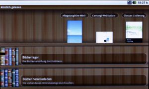 Abbildung 1: Die E-Book-Anwendung der Webstation sieht hübsch aus und macht Spaß.