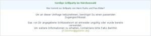 Abbildung 10: Hat ein Teilnehmer seinen Token "verbraucht", kann er die Umfrage nicht mehr starten.