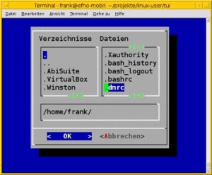 Abbildung 11: Die Dateiauswahlbox in Dialog.