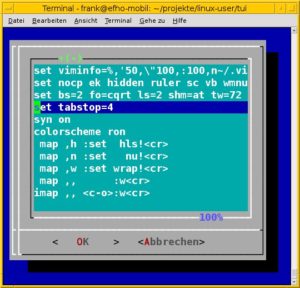 Abbildung 12: Ein kleiner Texteditor als komplettes Dialog-Widget.