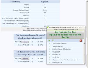 Abbildung 12: Statistiken sorgen für einen schnellen Überblick.