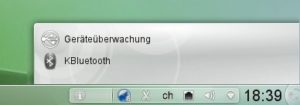 Abbildung 2: Die nicht aktiven Symbole klappen nun nach oben auf, nicht mehr seitwärts wie bei früheren KDE-Versionen.
