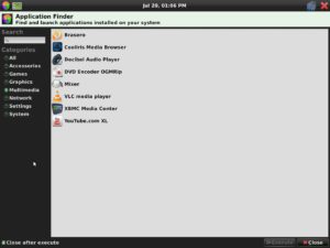 Abbildung 2: Programmauswahl einmal anders: Der App Finder von Element OS.