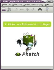 Abbildung 3: Phatch startet mit einer übersichtlichen Oberfläche.